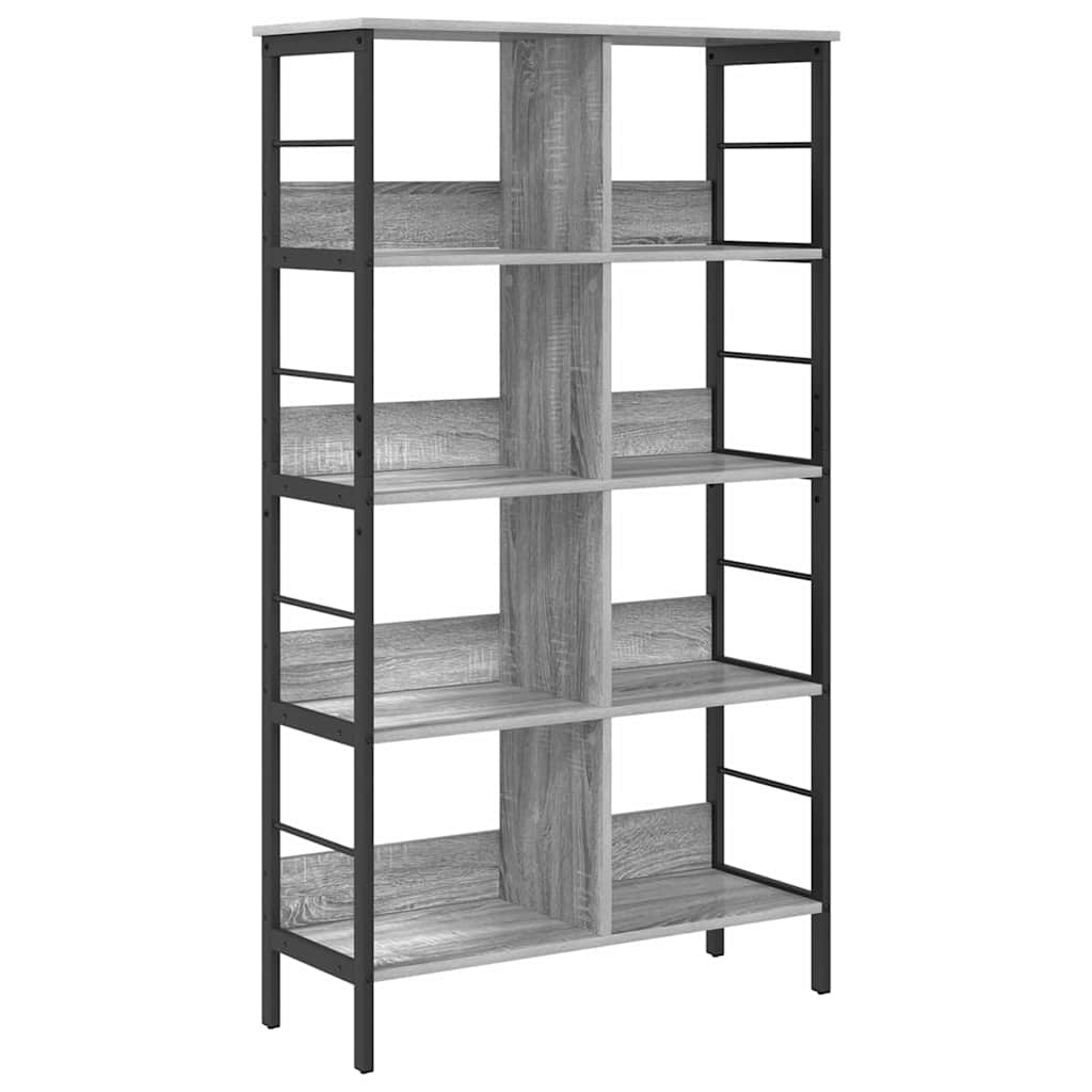 Bookshelf Grey Sonoma 82 x 32 x 144.5 cm Engineered Wood