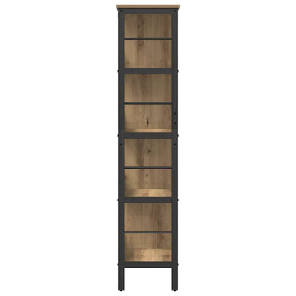 Bookshelf 8-Tier 82 x 32 x 144.5 cm Engineered Wood Artisan Oak