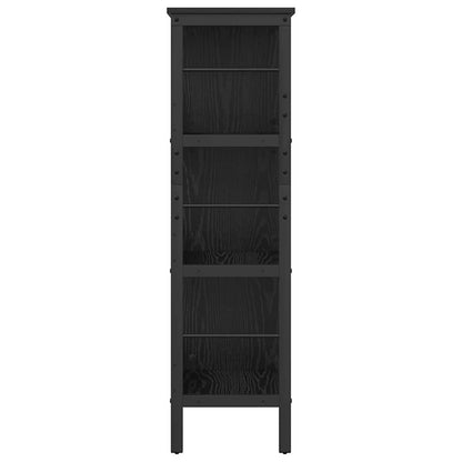 Bookshelf Black Oak 82 x 32 x 112 cm Engineered Wood