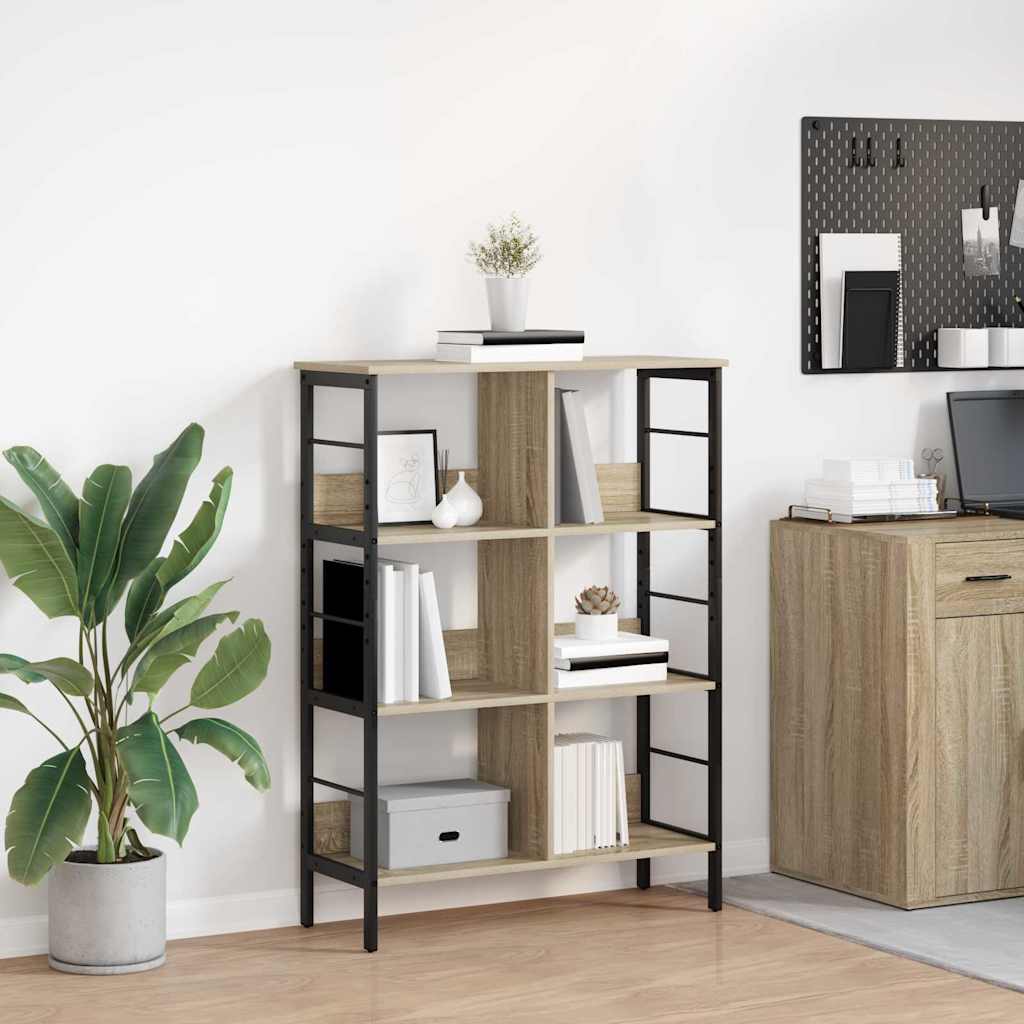 Bookshelf Sonoma Oak 82 x 32 x 112 cm Engineered Wood
