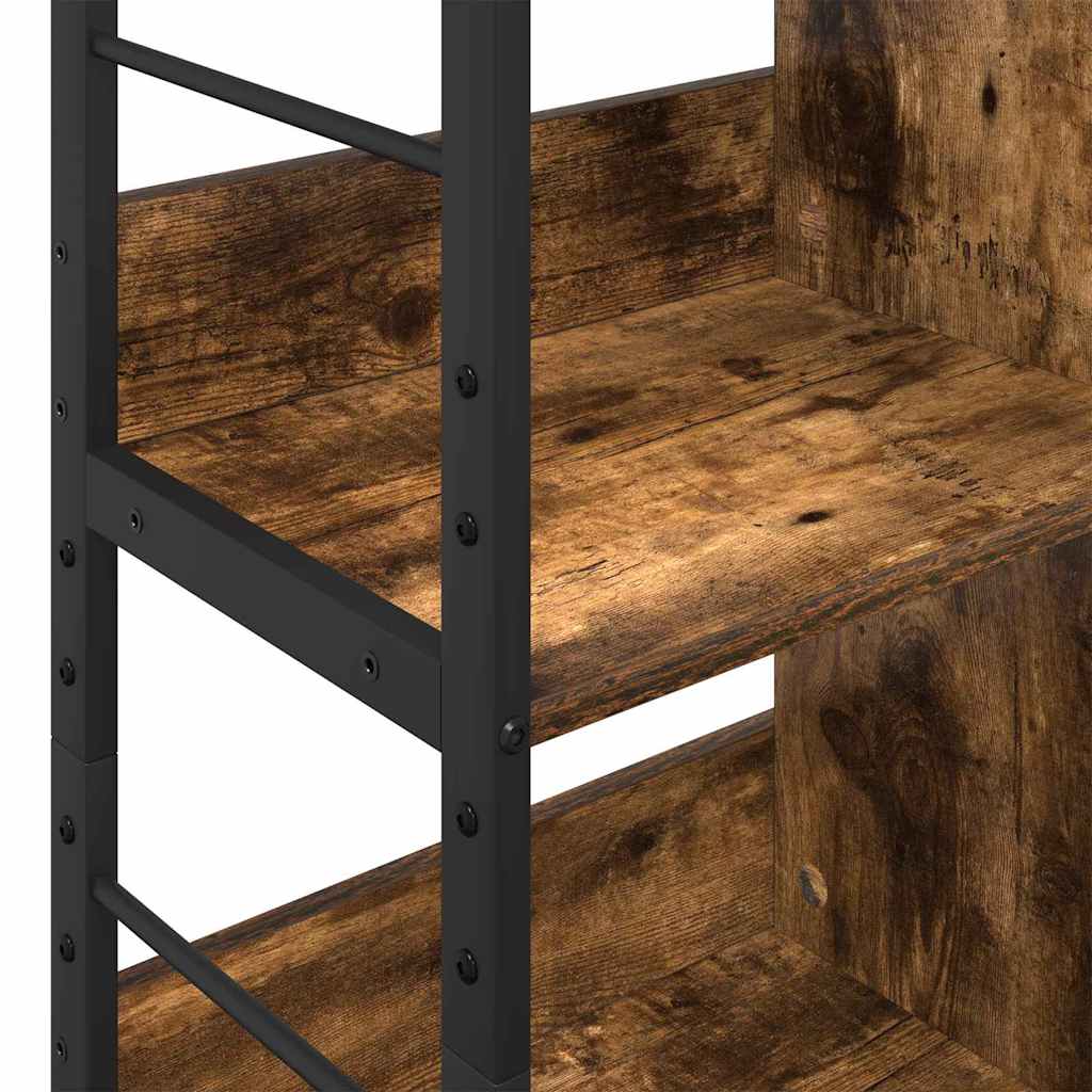 Bookshelf Smoked Oak 82 x 32 x 112 cm Engineered Wood