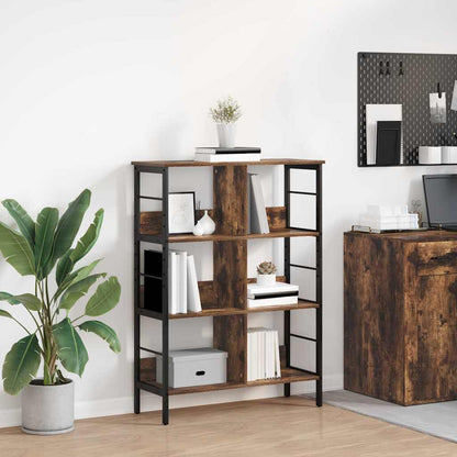 Bookshelf Smoked Oak 82 x 32 x 112 cm Engineered Wood