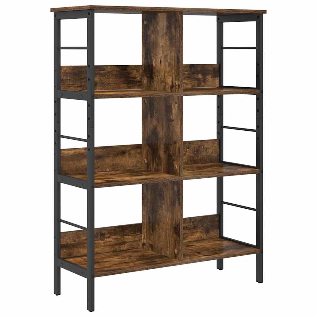 Bookshelf Smoked Oak 82 x 32 x 112 cm Engineered Wood