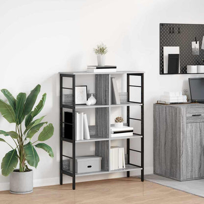 Bookshelf Grey Sonoma 82 x 32 x 112 cm Engineered Wood