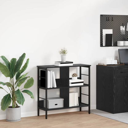 Bookshelf Black Oak 82 x 32 x 79 cm Engineered Wood