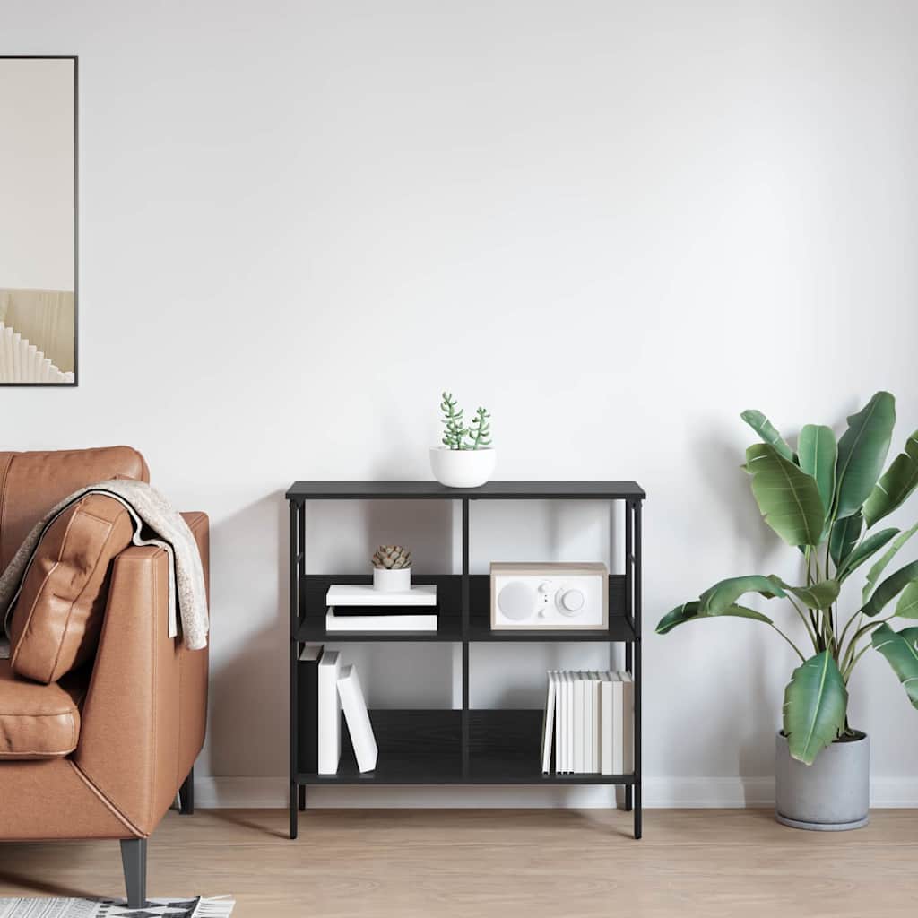 Bookshelf Black Oak 82 x 32 x 79 cm Engineered Wood