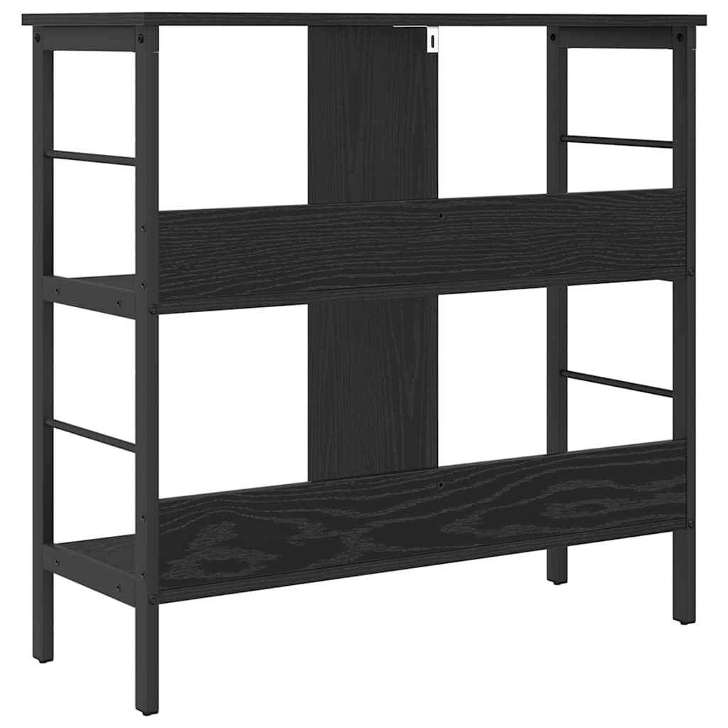 Bookshelf Black Oak 82 x 32 x 79 cm Engineered Wood