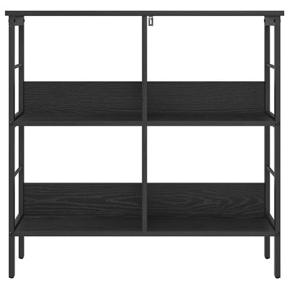 Bookshelf Black Oak 82 x 32 x 79 cm Engineered Wood