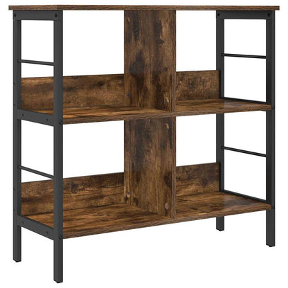 Bookshelf Smoked Oak 82 x 32 x 79 cm Engineered Wood