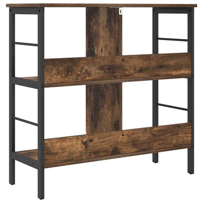Bookshelf Smoked Oak 82 x 32 x 79 cm Engineered Wood