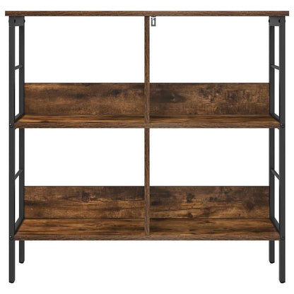 Bookshelf Smoked Oak 82 x 32 x 79 cm Engineered Wood