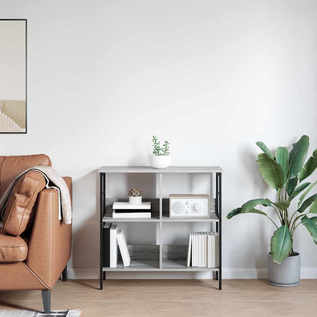 Bookshelf Grey Sonoma 82 x 32 x 79 cm Engineered Wood