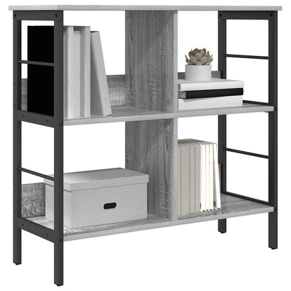 Bookshelf Grey Sonoma 82 x 32 x 79 cm Engineered Wood