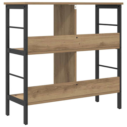 Bookshelf 4-Tier 82 x 32 x 79 cm Engineered Wood Artisan Oak