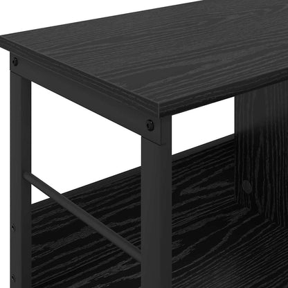 Bookshelf Black Oak 82 x 32 x 47 cm Engineered Wood