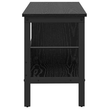 Bookshelf Black Oak 82 x 32 x 47 cm Engineered Wood