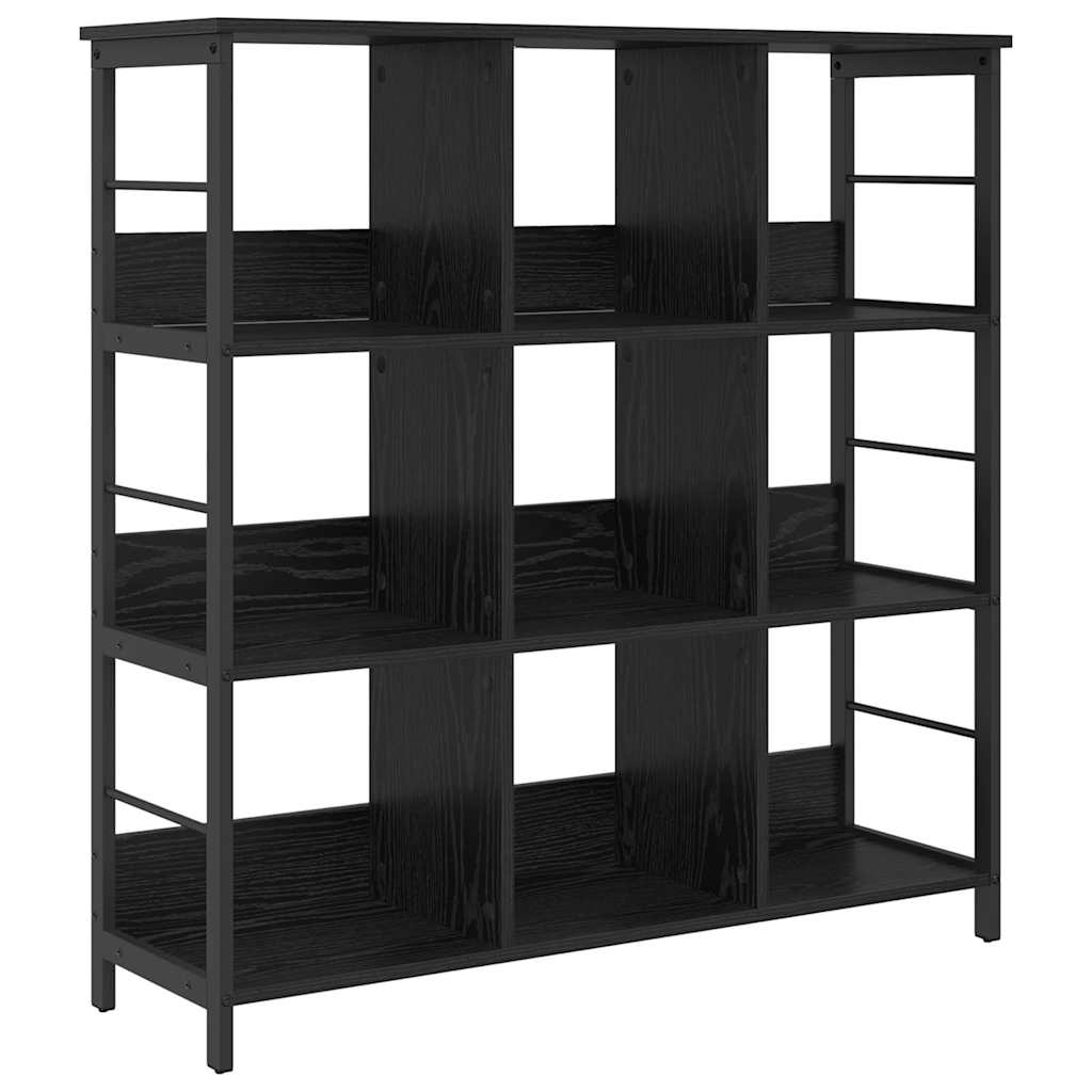 Bookshelf Black Oak 102 x 32 x 104.5 cm Engineered Wood