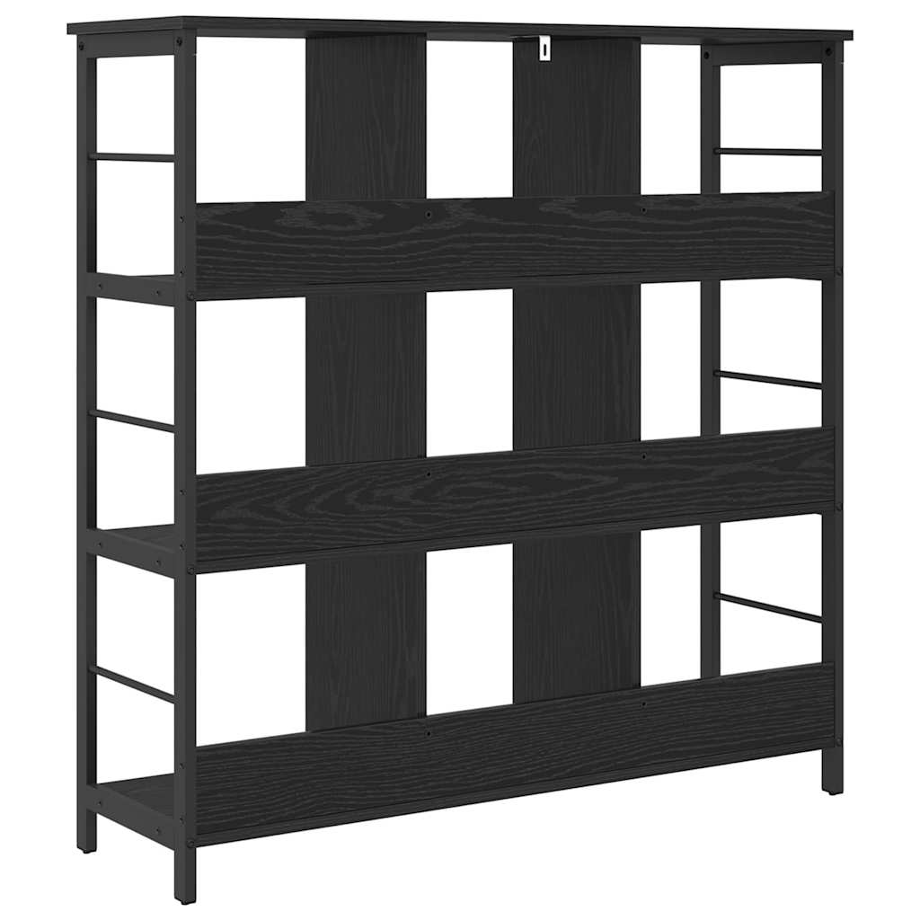 Bookshelf Black Oak 102 x 32 x 104.5 cm Engineered Wood