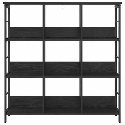 Bookshelf Black Oak 102 x 32 x 104.5 cm Engineered Wood