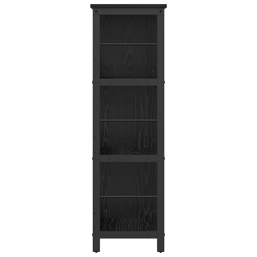 Bookshelf Black Oak 102 x 32 x 104.5 cm Engineered Wood