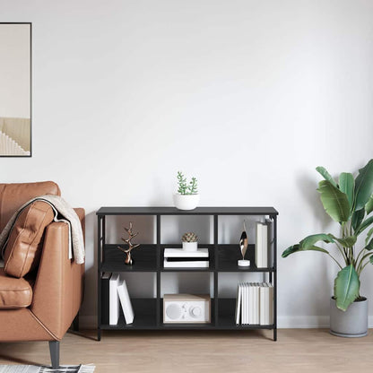 Bookshelf Black Oak 102 x 32 x 72.5 cm Engineered Wood