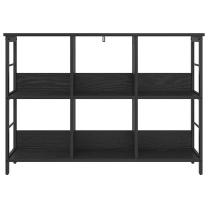 Bookshelf Black Oak 102 x 32 x 72.5 cm Engineered Wood