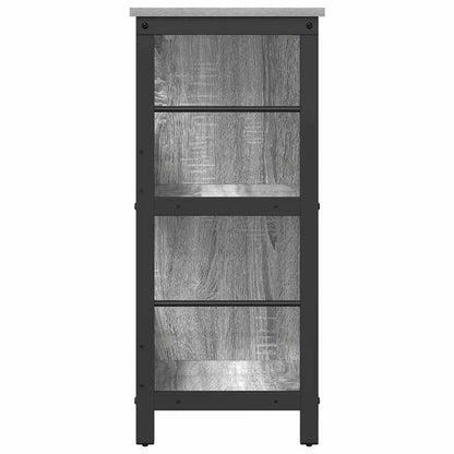 Bookshelf Grey Sonoma 102 x 32 x 72.5 cm Engineered Wood