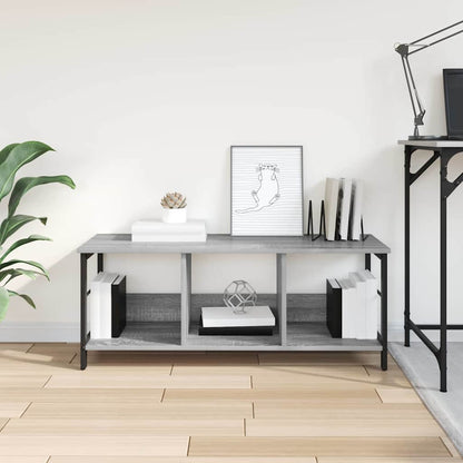 Bookshelf Grey Sonoma 102 x 32 x 40.5 cm Engineered Wood