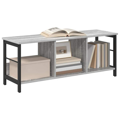 Bookshelf Grey Sonoma 102 x 32 x 40.5 cm Engineered Wood