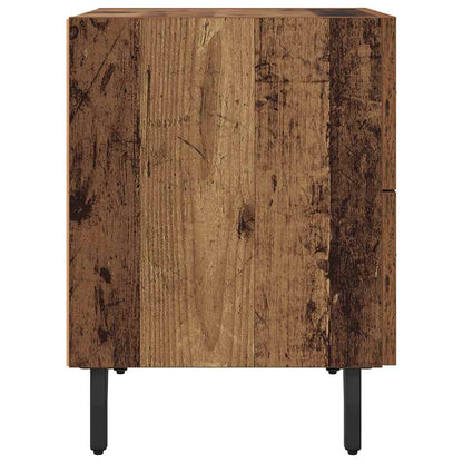 Bedside Cabinet with Drawer 2 pcs Old Wood 40 x 35 x 47.5 cm