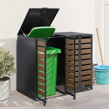 Wheelie Bin Storage for 2 Bins Steel Anthracite