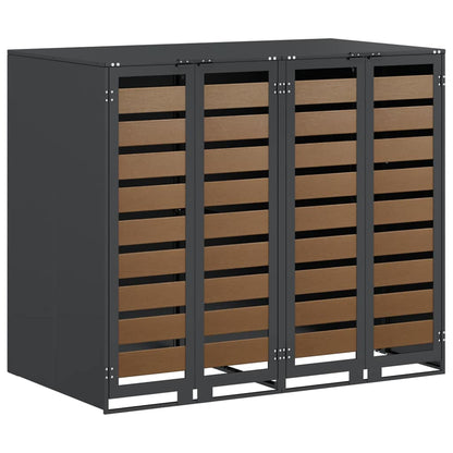 Wheelie Bin Storage for 2 Bins Steel Anthracite