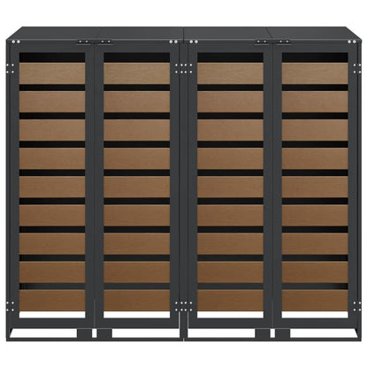Wheelie Bin Storage for 2 Bins Steel Anthracite