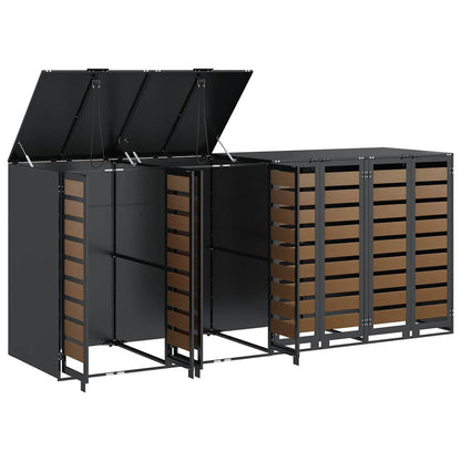 Wheelie Bin Storage for 4 Bins Steel Anthracite
