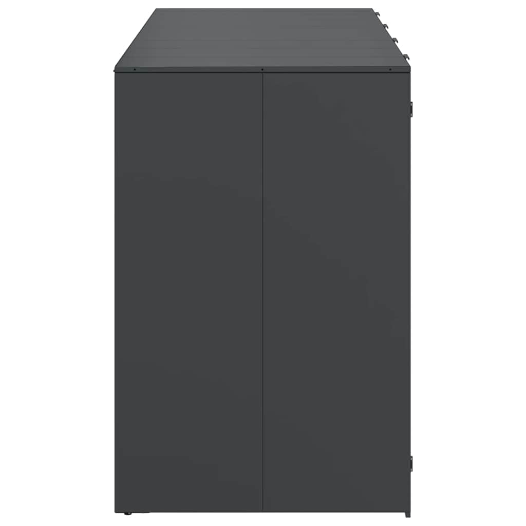 Wheelie Bin Storage for 4 Bins Steel Anthracite