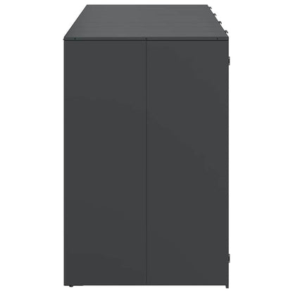 Wheelie Bin Storage for 4 Bins Steel Anthracite