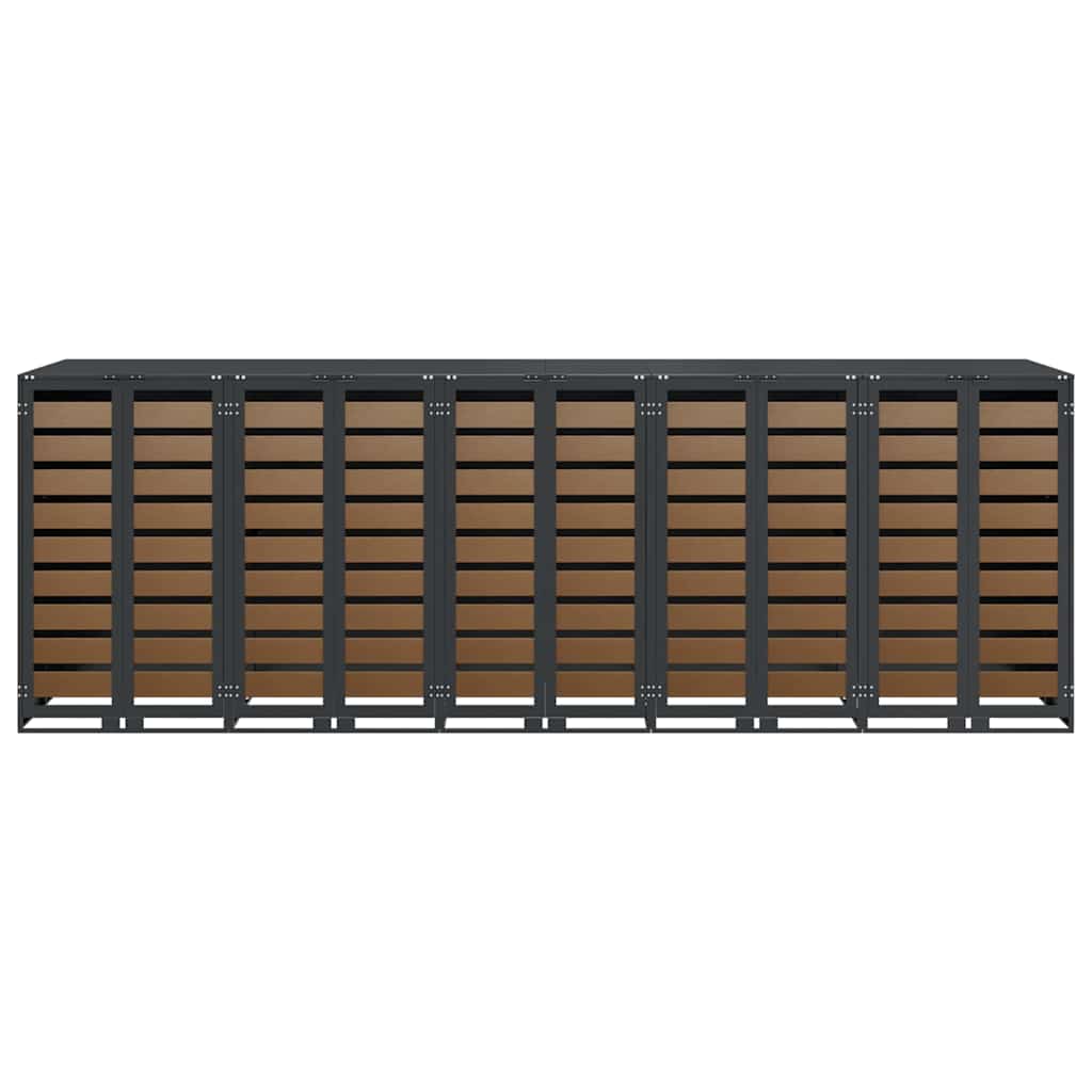 Wheelie Bin Storage for 5 Bins Steel Anthracite