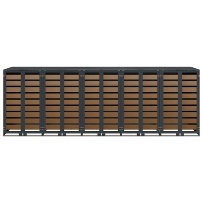 Wheelie Bin Storage for 5 Bins Steel Anthracite