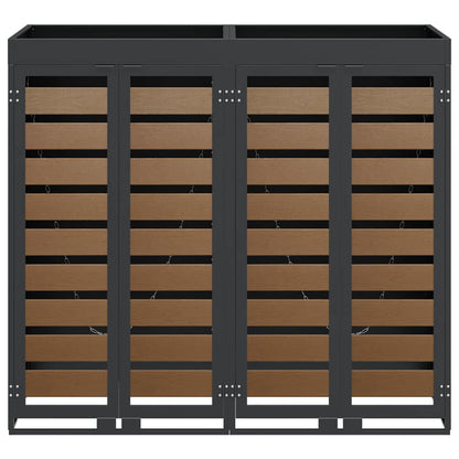 Wheelie Bin Storage for 2 Bins Steel Anthracite