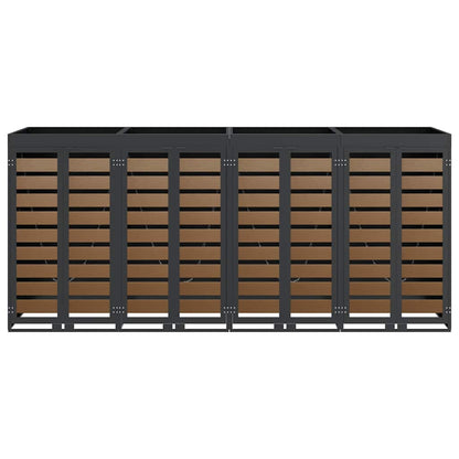 Wheelie Bin Storage for 4 Bins Steel Anthracite