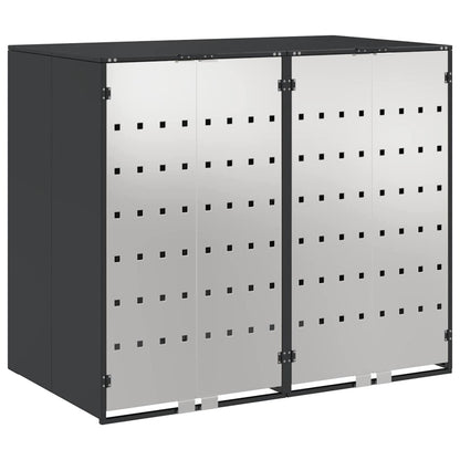 Wheelie Bin Storage for 2 Bins Steel Anthracite