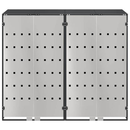 Wheelie Bin Storage for 2 Bins Steel Anthracite