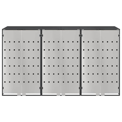 Wheelie Bin Storage for 3 Bins Steel Anthracite