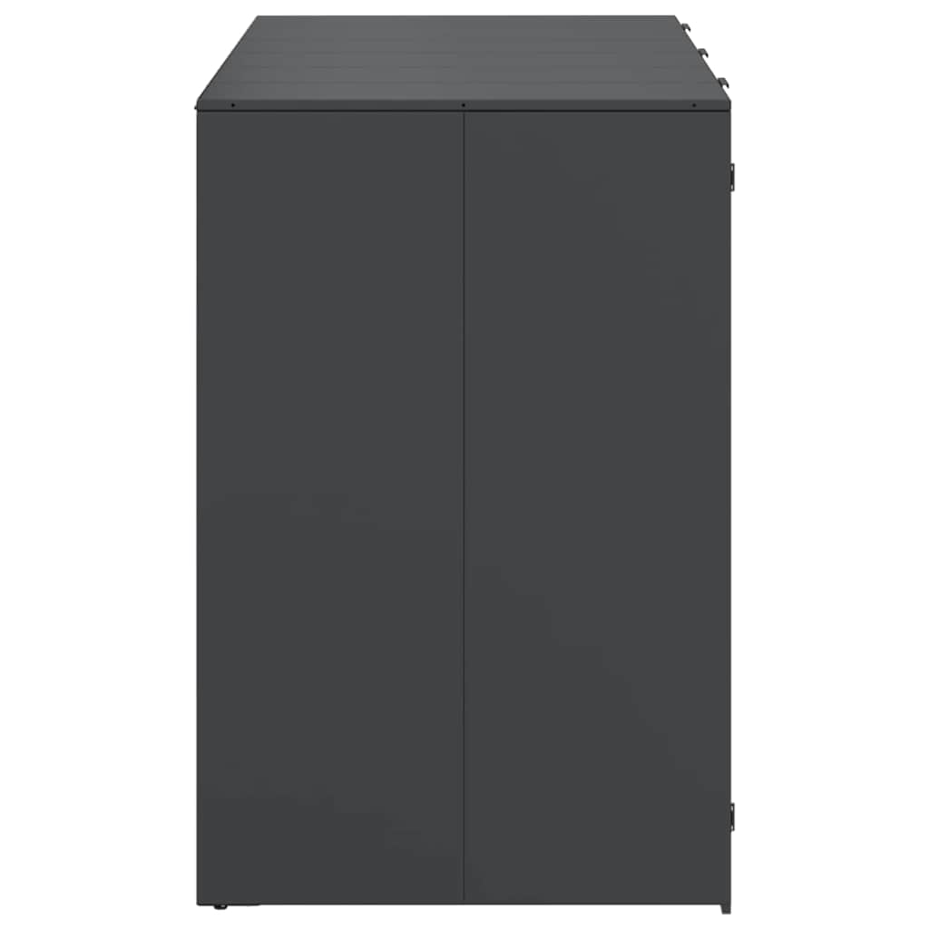 Wheelie Bin Storage for 3 Bins Steel Anthracite