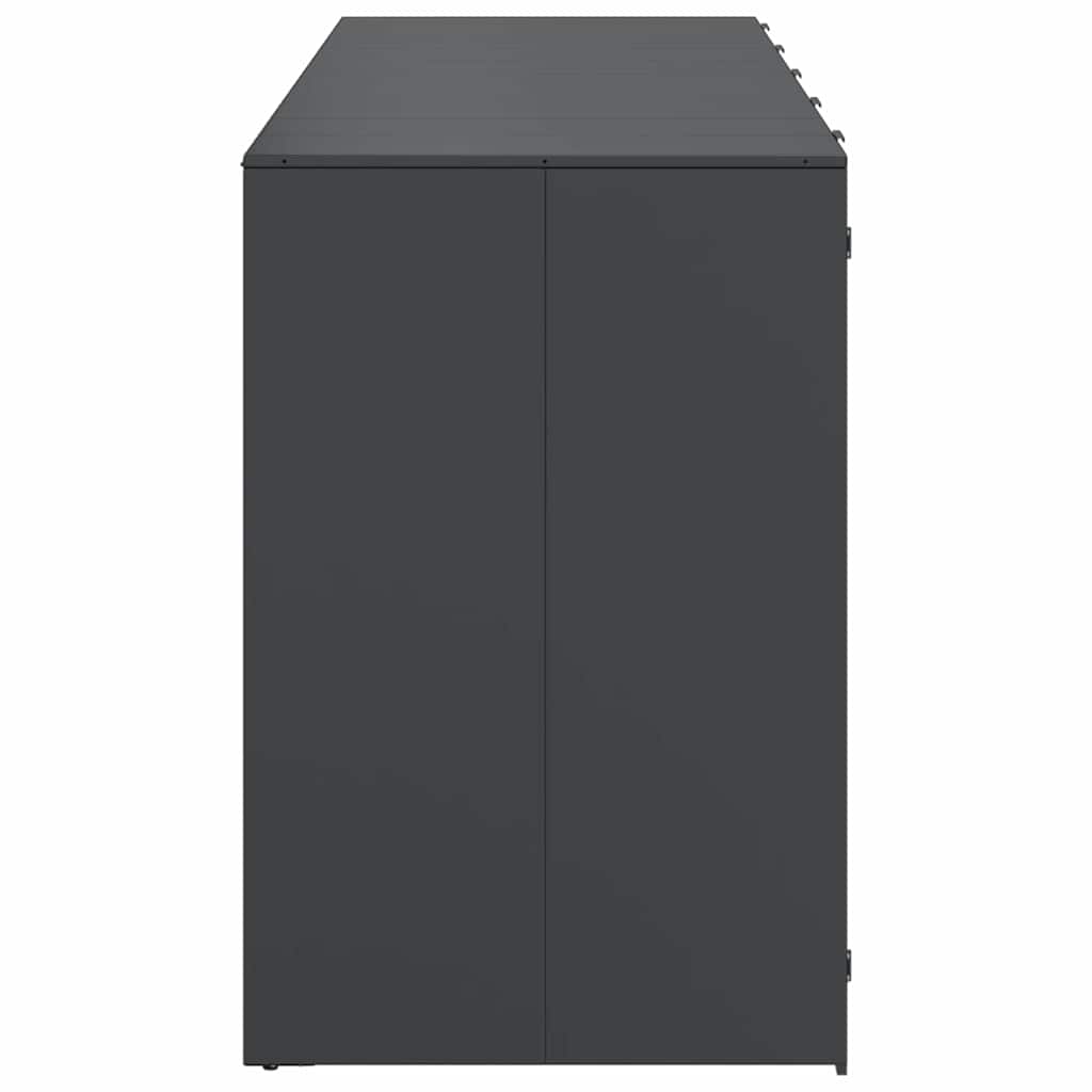 Wheelie Bin Storage for 5 Bins Steel Anthracite