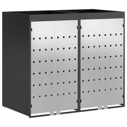 Wheelie Bin Storage for 2 Bins Steel Anthracite