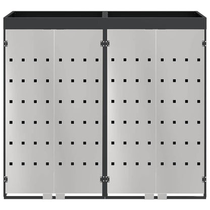 Wheelie Bin Storage for 2 Bins Steel Anthracite