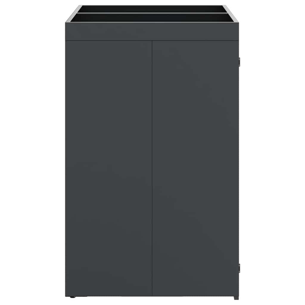 Wheelie Bin Storage for 2 Bins Steel Anthracite