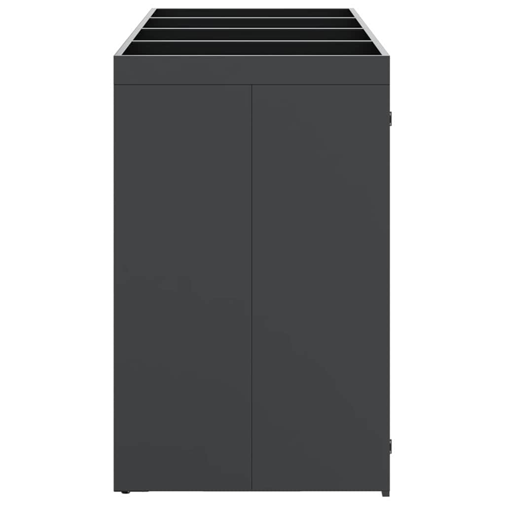 Wheelie Bin Storage for 4 Bins Steel Anthracite