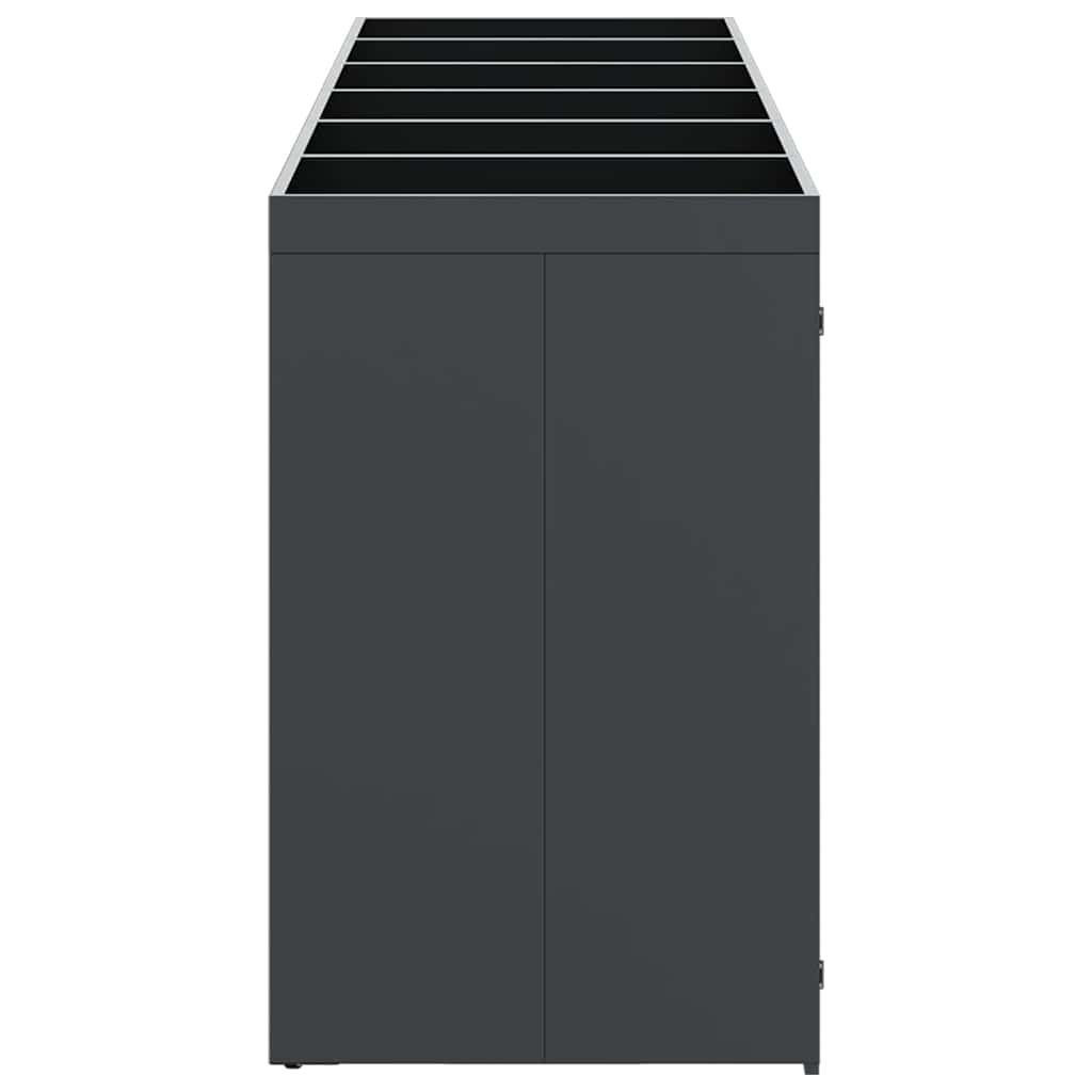 Wheelie Bin Storage for 6 Bins Steel Anthracite